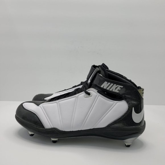 Nike Zoom Superbad Men's Football Cleats White and Black 318778-101 US Size 14 - Picture 2 of 8